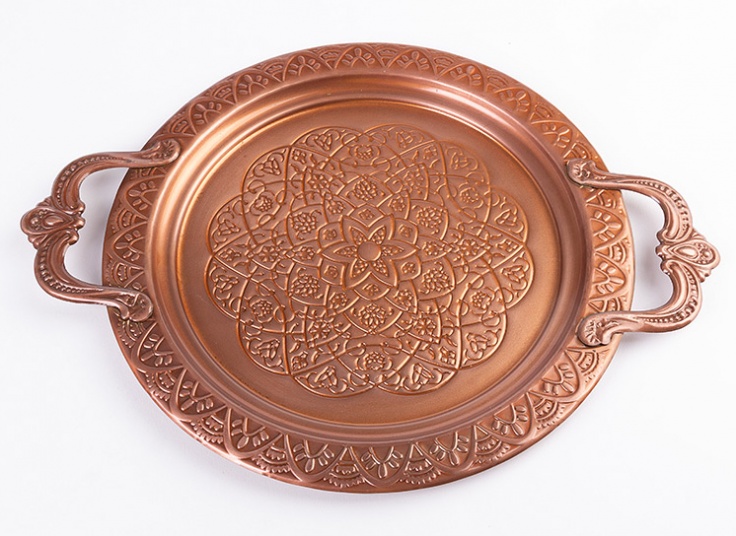 سینی فلزی طرح برجسته