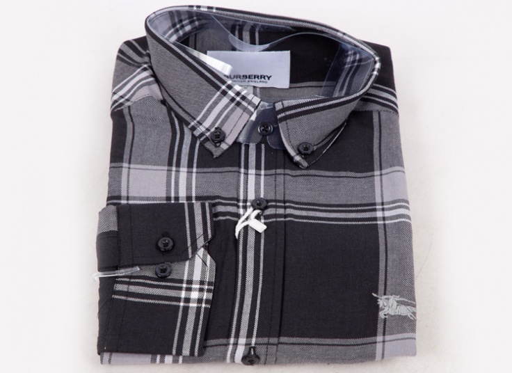 پیراهن مردانه چهارخانه طرح BURBERRY