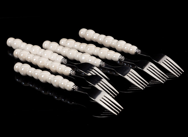 کارد و چنگال دسته مرواریدی