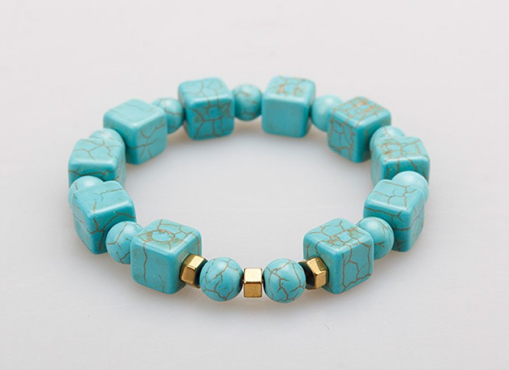 دستبند سنگی طرح فیروزه