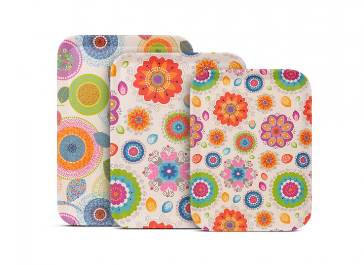 سینی آشپزخانه طرحدار بامبو LIMAZ