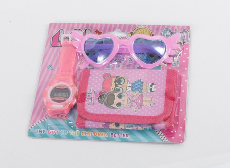 ست بچگانه ساعت و عینک و کیف