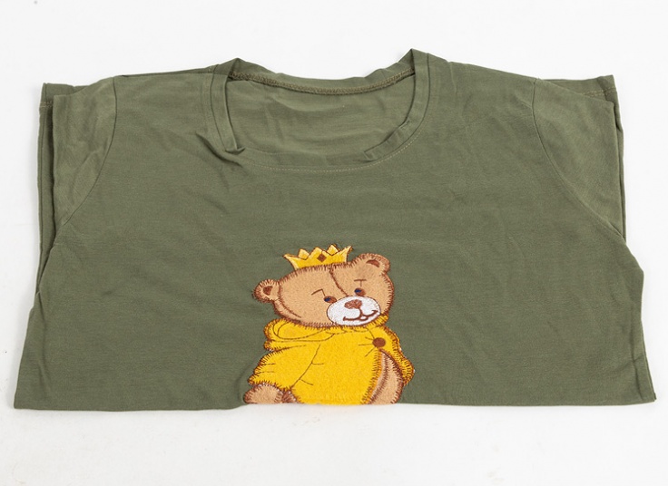 تیشرت زنانه تکه دوزی طرح خرس