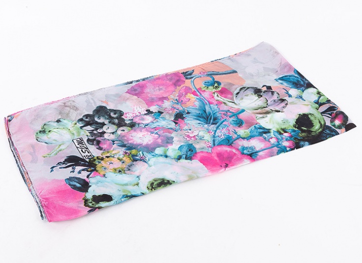 روسری چاپی طرح گل