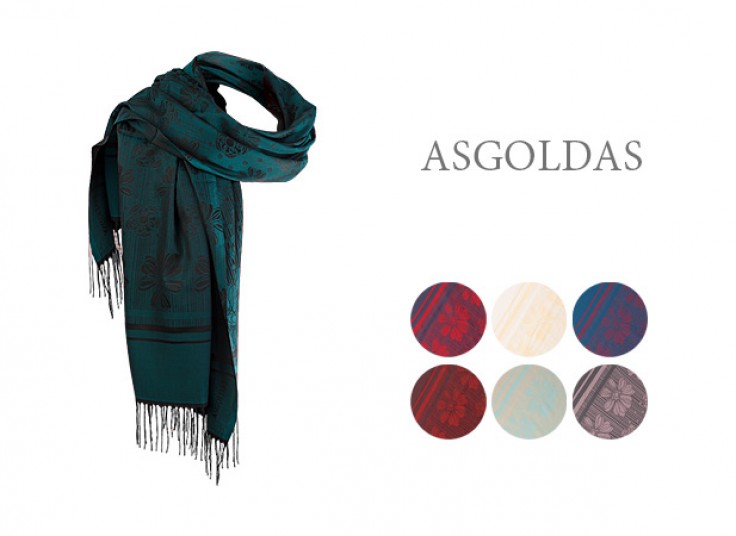 شال دورو ساتن ابریشم As Gold As