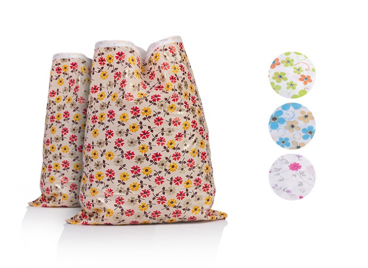 پک دو عددی کیسه سبزی گلدار