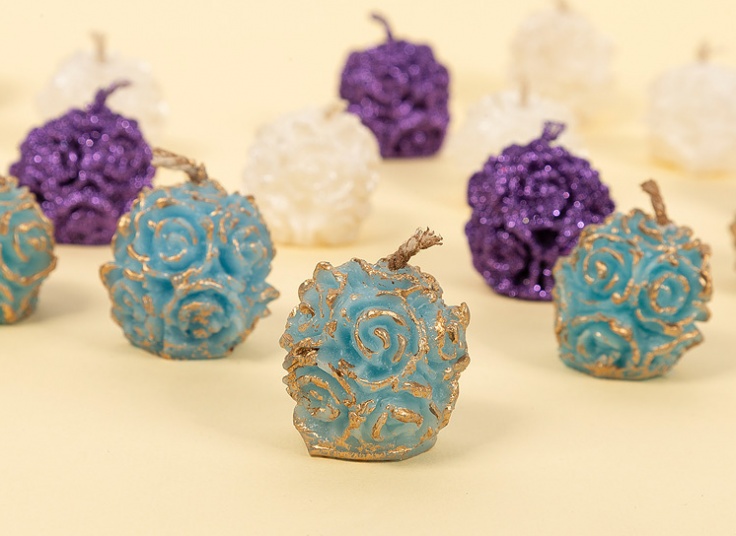 شمع گل رز 6 عددی