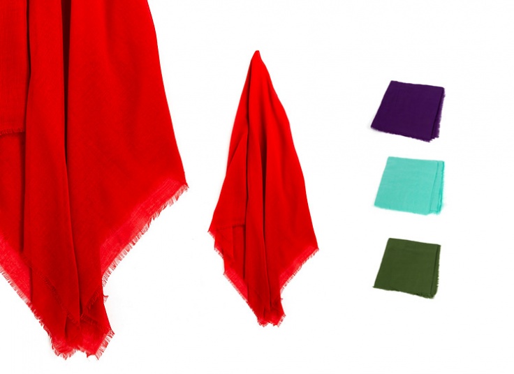 روسری ساده نخی Kasmir