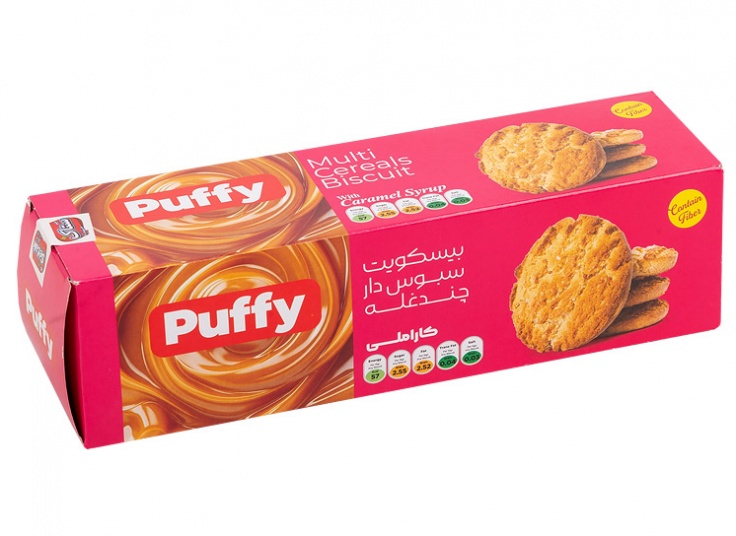 بیسکویت چند غله ستاک Puffy