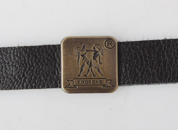 دستبند چرمی ماه تولد