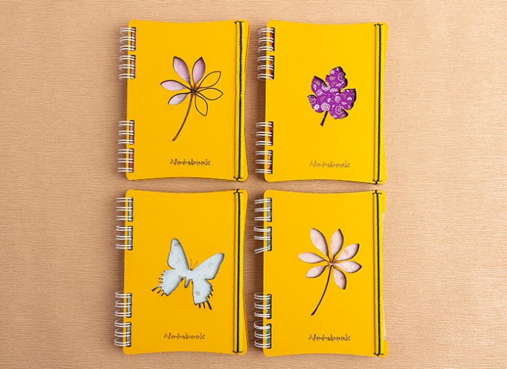 دفترچه یادداشت جلد چوبی