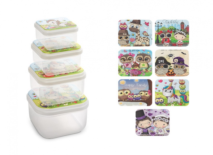 ست 4 عددی ظرف غذا سارینا