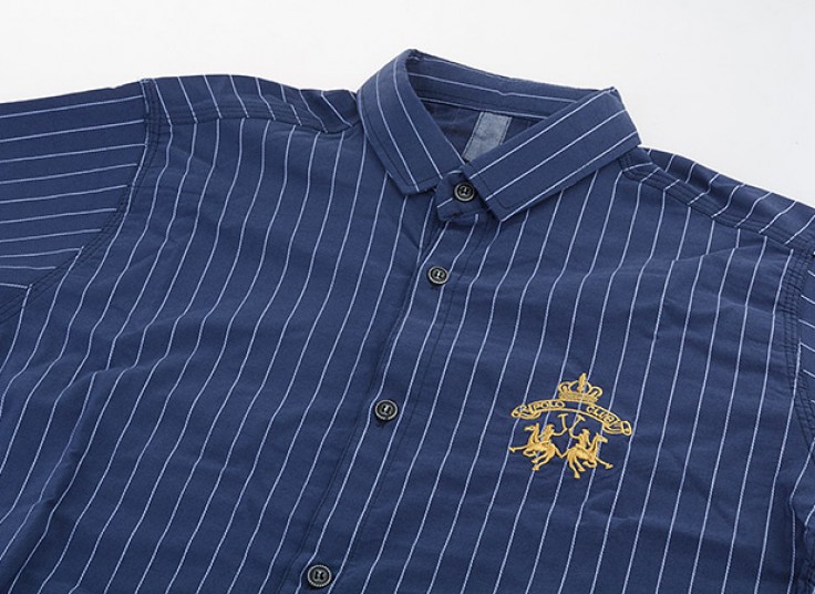 پیراهن راه راه مردانه طرح Polo Club