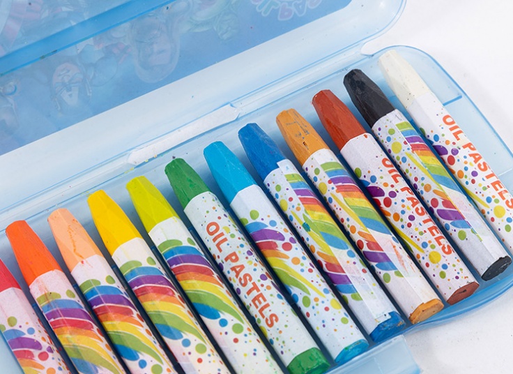 پاستل 12 رنگ روغنی