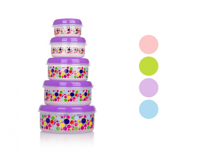 ظرف 5 تکه طرحدار KAVE