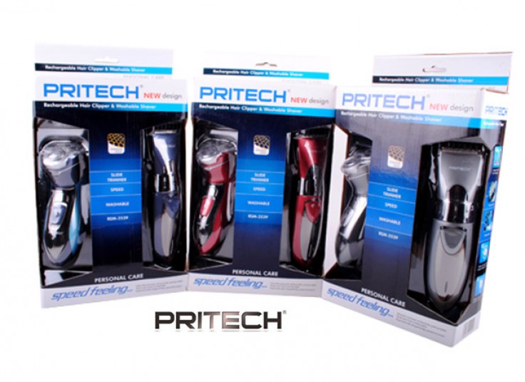 ست ماشین اصلاح دوبل PRITECH