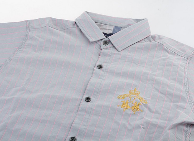 پیراهن راه راه مردانه طرح Polo Club