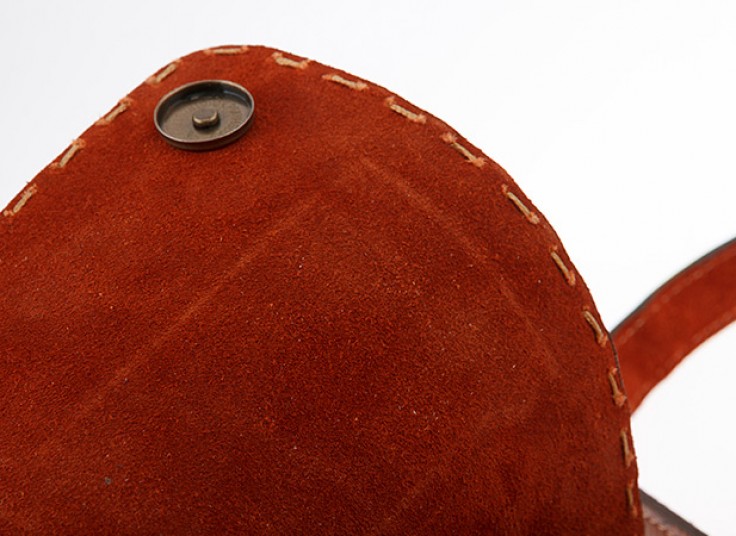 کیف کج چرمی saddle purse