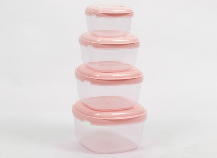 ست ظرف 4 تکه درب دار Polinik