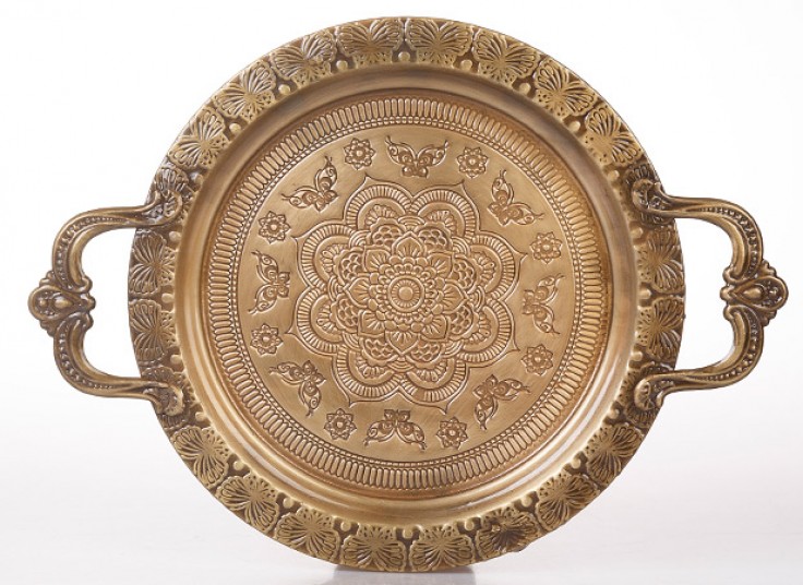 سینی فلزی طرح برجسته