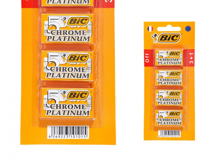 تیغ یدک Bic مدل Platinum Chromium Double Edge