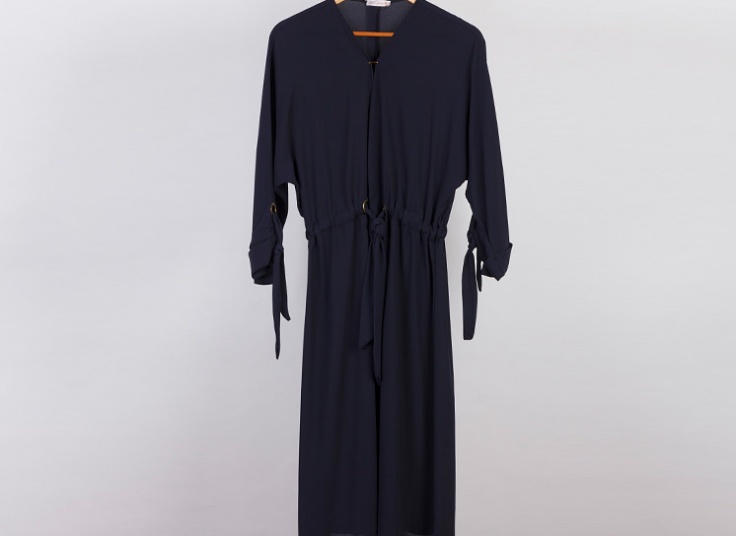 مانتو جلوباز حریر کرپ