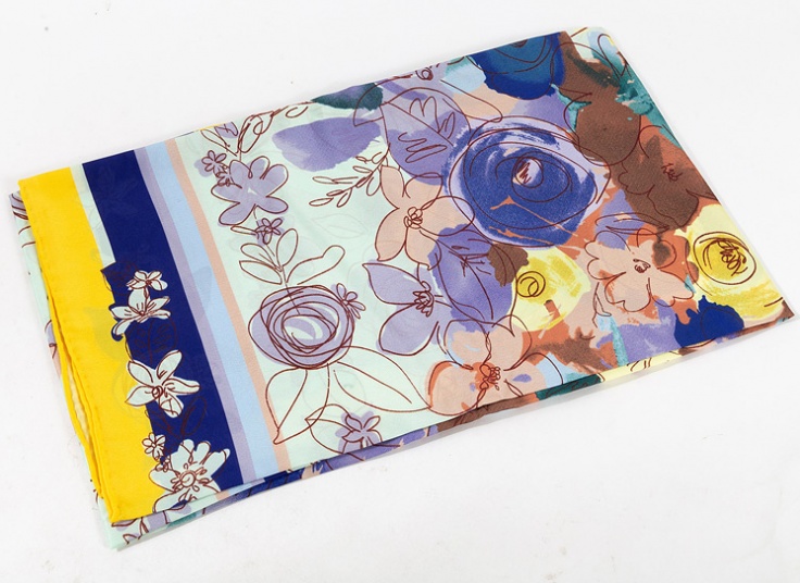 روسری ابریشم دست دوز