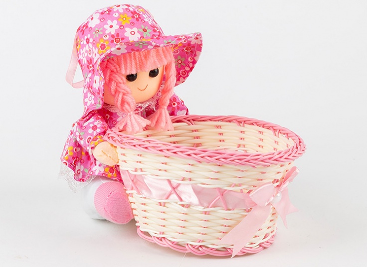 سبد حصیری عروسکی