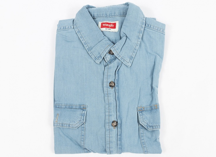 پیراهن جین مردانه آستین کوتاه Wrangler