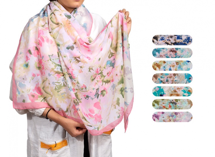 روسری طرح گل MGS