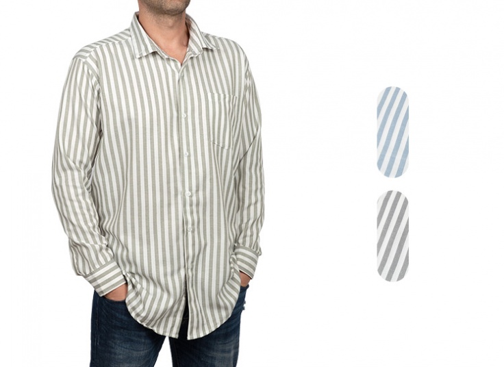 پیراهن راه راه مردانه M&J