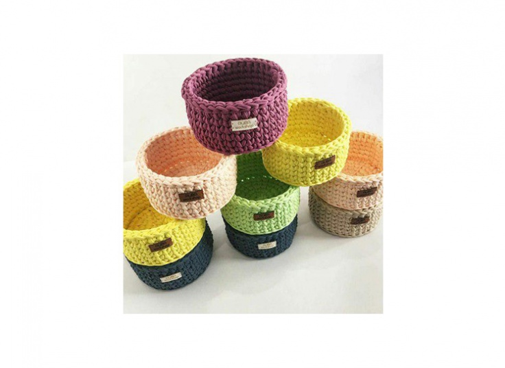 ورکشاپ بافت سبد های تریکو در موسسه هنر ماندگار پارسی