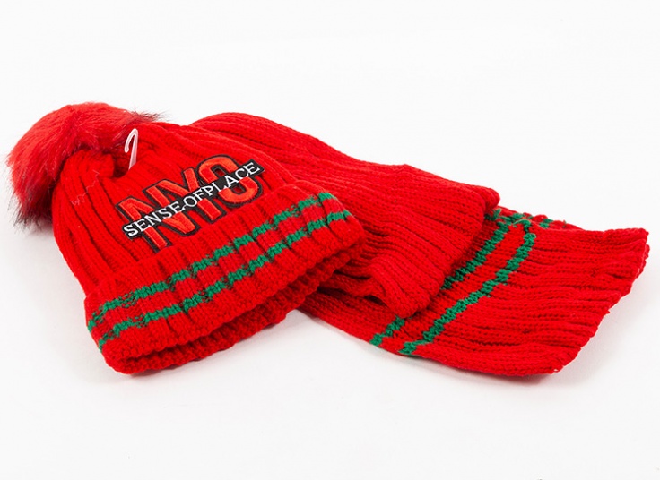 ست شال و کلاه NYC