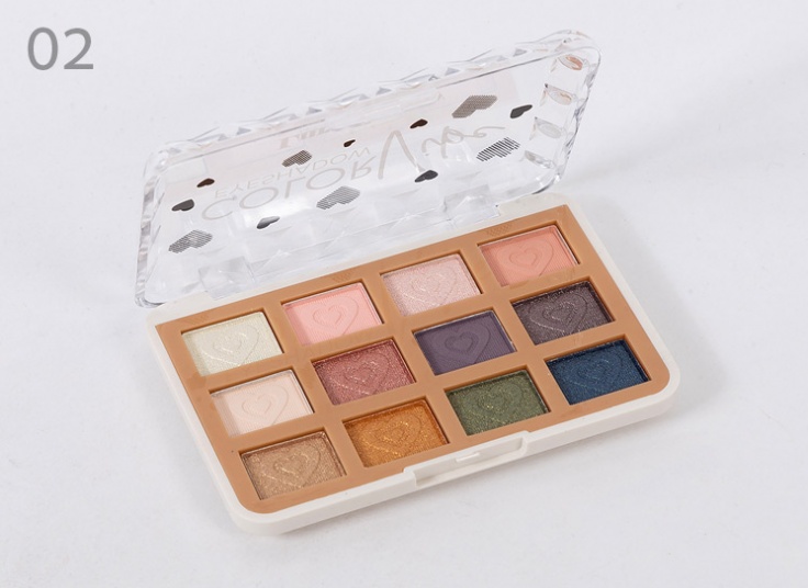پالت سایه 12 رنگ  lura beauty
