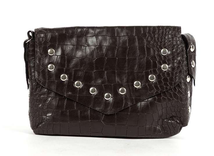 کیف دوشی پرچ دار