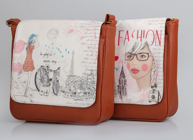 کیف کج چاپ دار