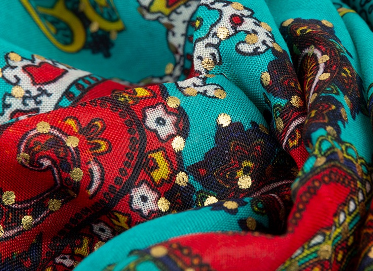 روسری نخی بته جقه Golden dot