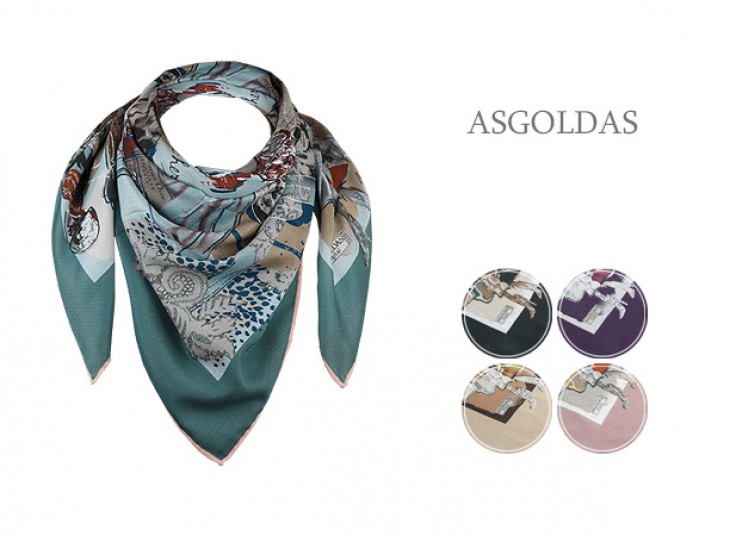 روسری قواره دار ASGOLDAS طرح Dior