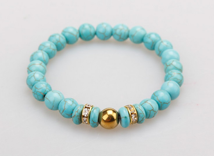 دستبند سنگی طرح فیروزه