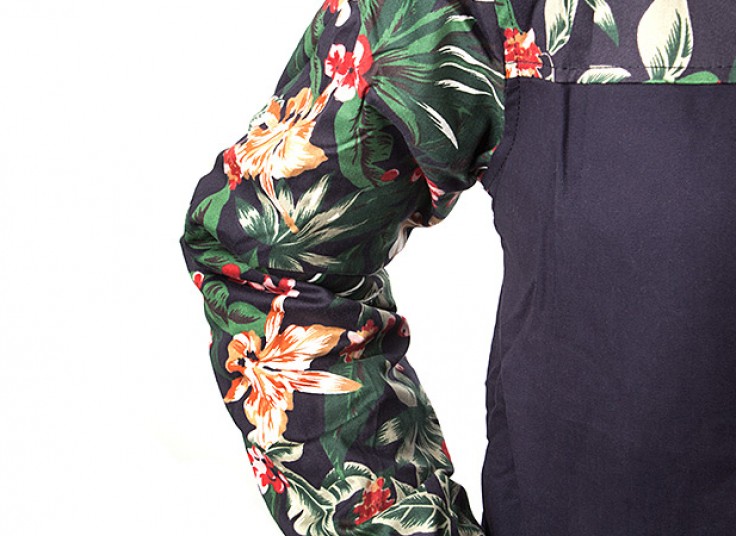 کاپشن گلدار Blue Tea