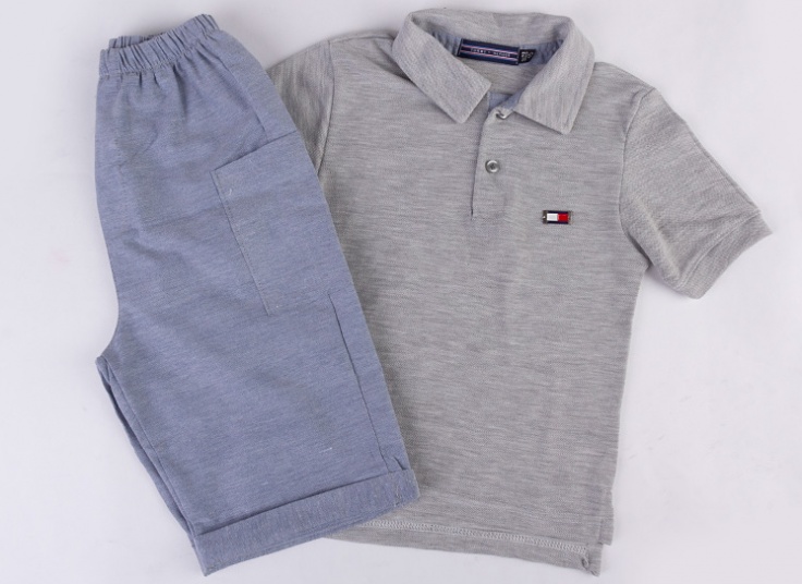 ست پولوشرت و شلوارک پسرانه طرح Tommy
