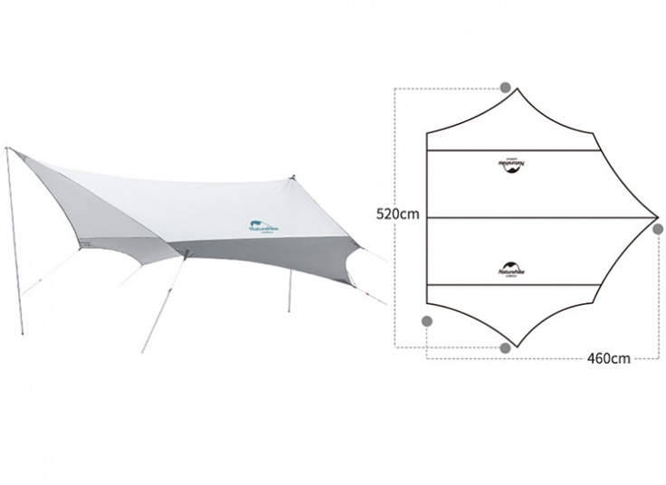 سایه بان کمپینگ NATUREHIKE مدل Rising Sun Canopy