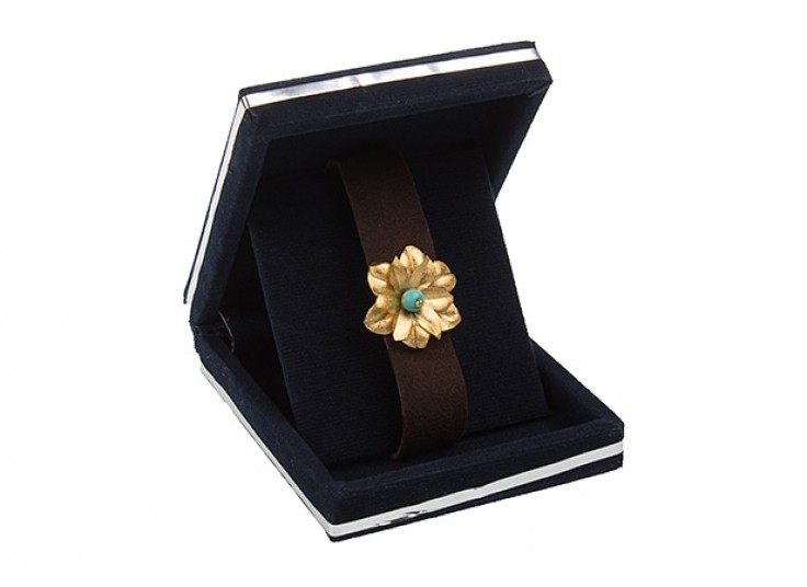 دستبند گل طلا